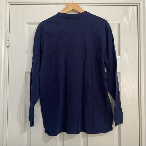 Vintage Walt Disney World Navy Blue Light Dragon Long Sleeve Mens Large - Picture 4 of 4